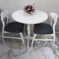 فروش آنلاین میز ناهارخوری دو نفره چوبی خرچنگی (هزینه ارسال پس کرایه)