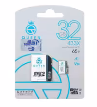 کارت حافظه microSDHC کوئین تک مدل 433X کلاس 10 استاندارد U3 سرعت 65MB/s به همراه آداپتور ظرفیت 32 گیگابایت