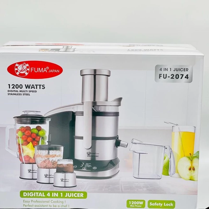 آب میوه گیری 4 کاره و 5 سرعته فوما مدل 2074 قدرت 1200 وات