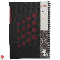 دفتر مشق 80 برگ فنر دوبل دایکاتی زرشکی آپادانا