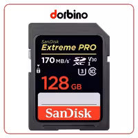 بهترین قیمت کارت حافظه SanDisk 128GB Extreme PRO UHS-I SDXC Memory Card - فروشگاه دوربین دوربینو