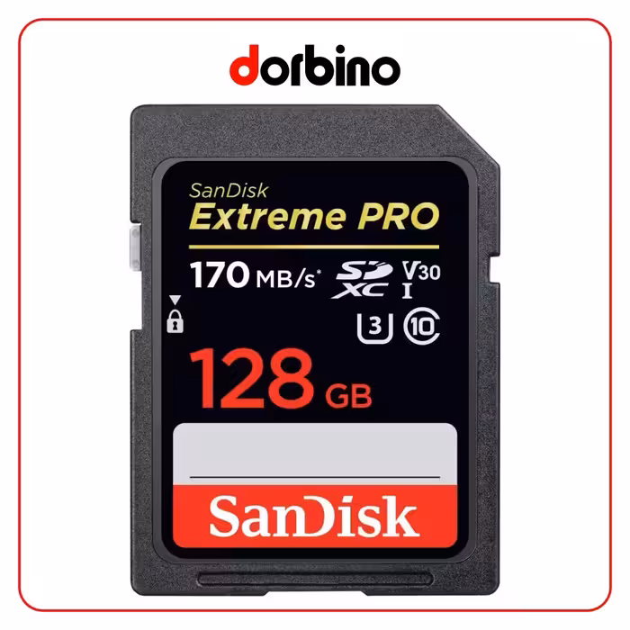 بهترین قیمت کارت حافظه SanDisk 128GB Extreme PRO UHS-I SDXC Memory Card - فروشگاه دوربین دوربینو