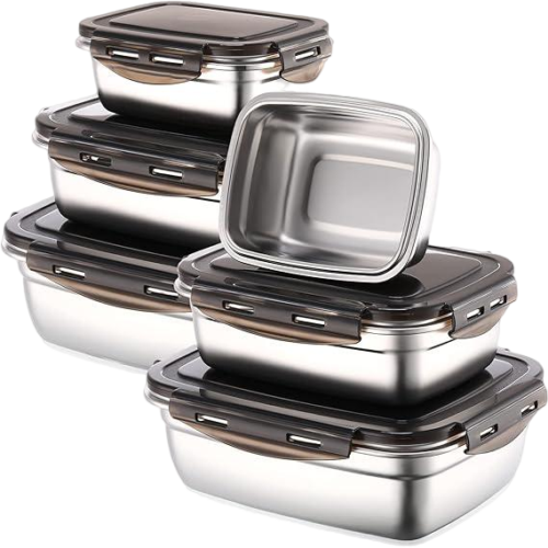 ظرف غذا استیل 3 تکه unique یونیک | سیسکالا