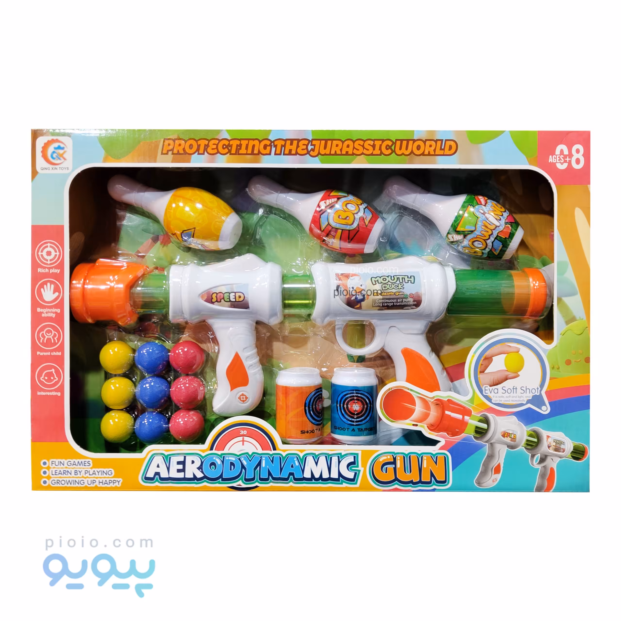 تفنگ بادی پراتاب توپ اسفنجی آیتم 21-688 تک و عمده