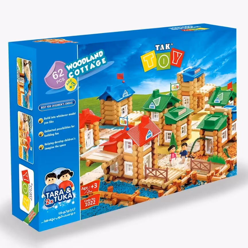 اسباب بازی خانه جنگلی 62 قطعه تک توی 