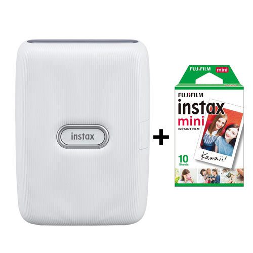 چاپگر عکس فوجی مدل مینی لینک همراه فیلم | FUJIFILM INSTAX Mini Link Printer (Ash White)