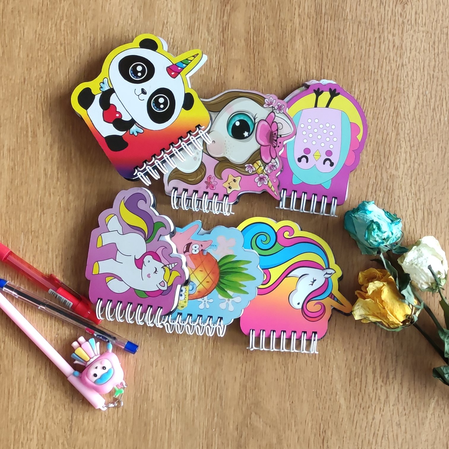 دفترچه یادداشت فانتزی جلد چوبی طرح های جذاب، دفترچه یادداشت فانتزی