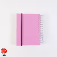 دفترچه یادداشت سیمی صورتی آیلار