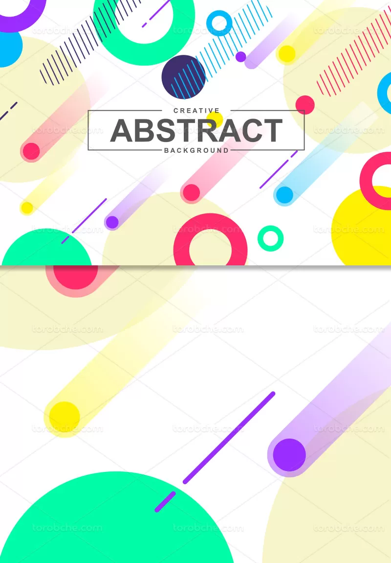 وکتور پس زمینه رنگی خلاقانه | گرافیک با طعم تربچه
