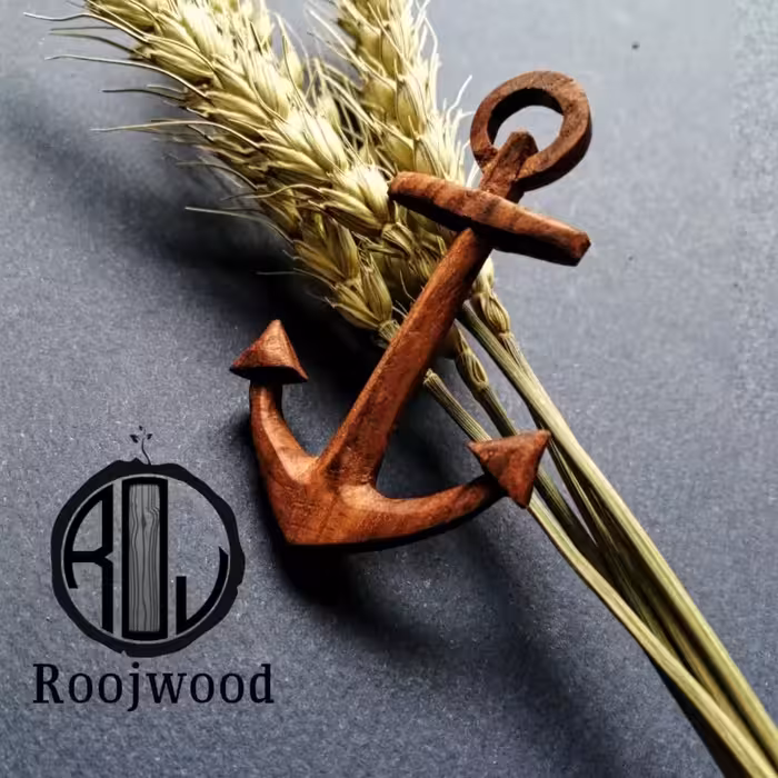 لنگر چوبی دست ساز، ساخته شده از چوب گردو 