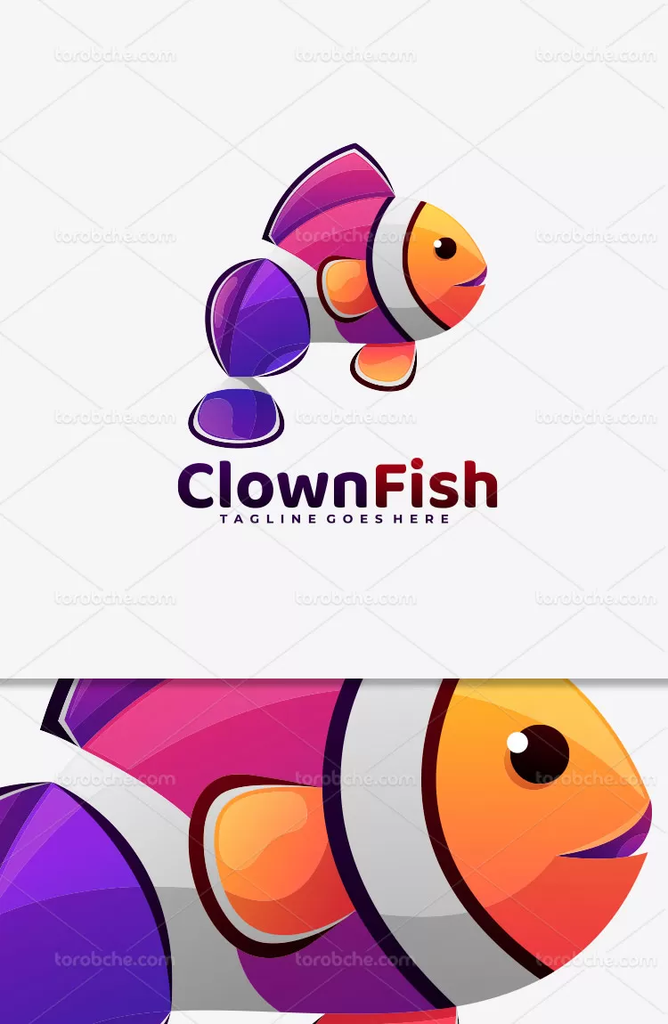 وکتور لوگو ماهی با کیفیت | گرافیک با طعم تربچه