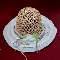  کلاه حصیری دخترانه تابستانه کیوت سبک و راحت روز دختر
