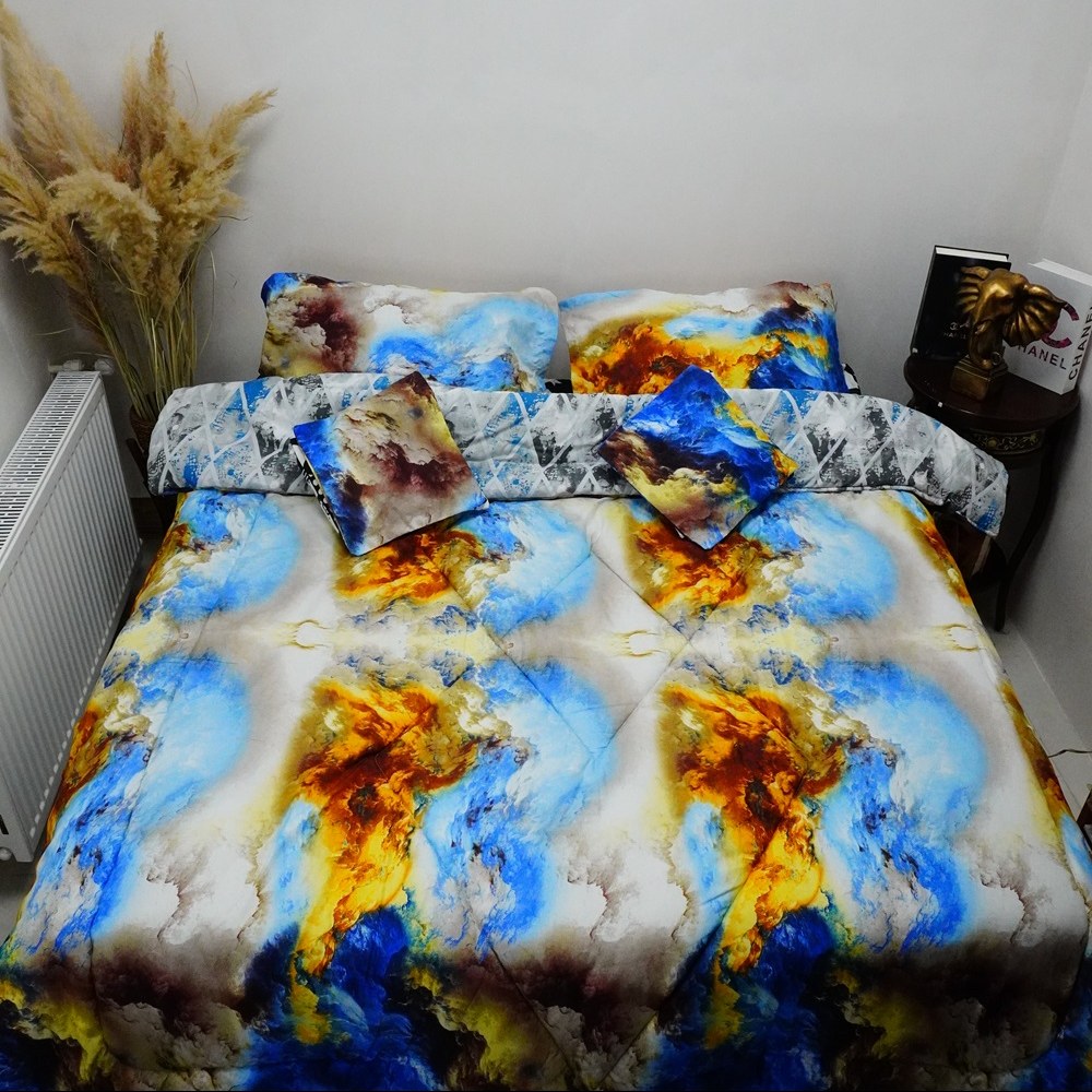 روتختی  دونفره 6 تیکه طرح  آسمان 01 - پارچه خارجی- ارسال رایگان