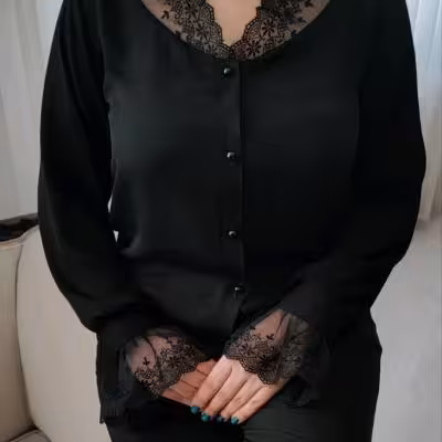 شومیز مجلسی جنس کرپ الیزه