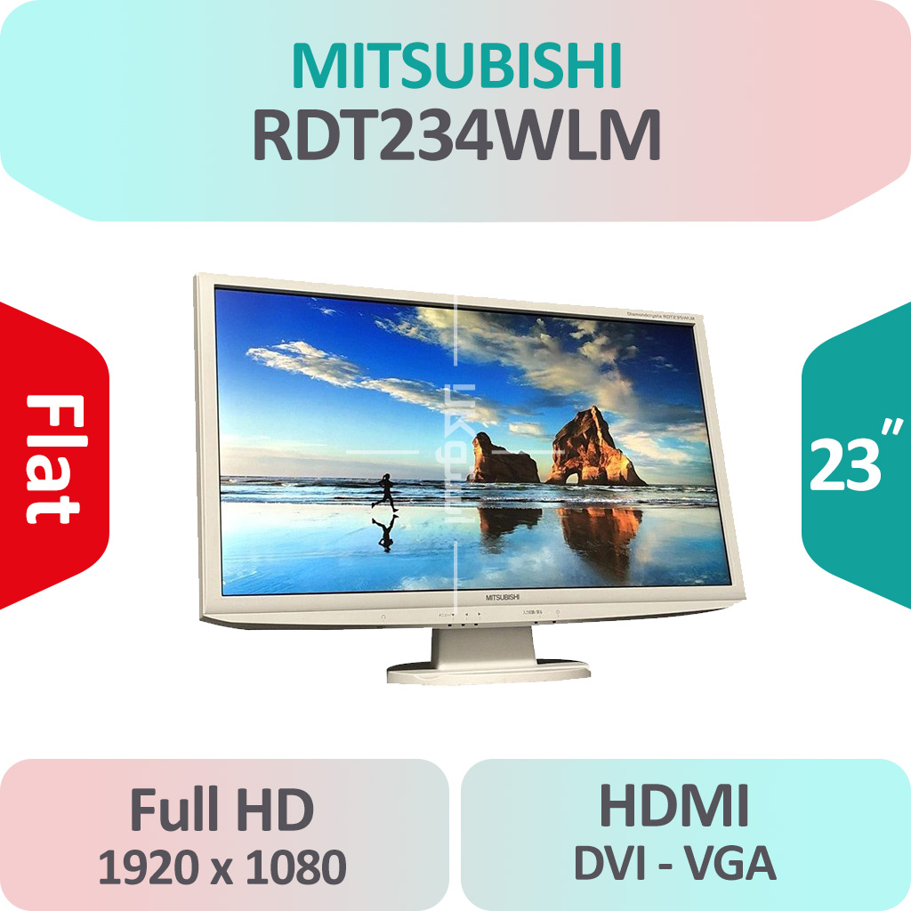 مانیتور LED استوک Mitsubishi 234WLM سایز 23 اینچ Full HD - گرید B
