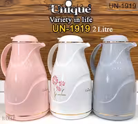 فلاسک 2 لیتر شیشه رنگی صورتی یونیک کد 1919