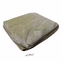 پتو نرمینه یکنفره مدل سروین مسافرتی ساکدار براق و لطیف رنگ نباتی