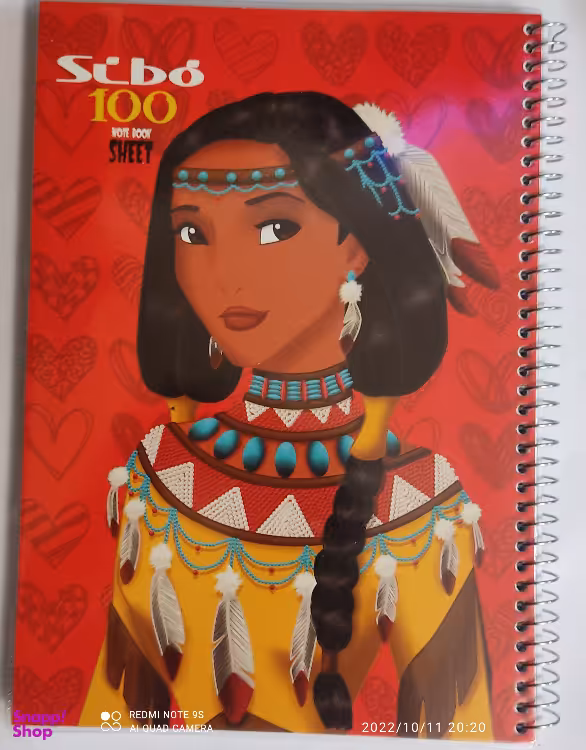 دفتر مشق 100 برگ سیبو مدل دختر