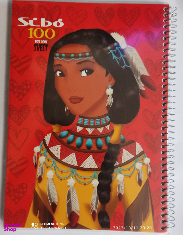 دفتر مشق 100 برگ سیبو مدل دختر