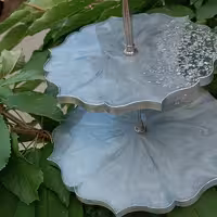 شیرینی خوری دو طبقه.. مناسب برای پذیرایی سایز 20.25 قایل سفارش به رنگ دلخواه مشتری در هر سبک