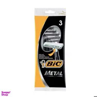 خود تراش بیک (Bic) مدل Metal بسته 3 عددی