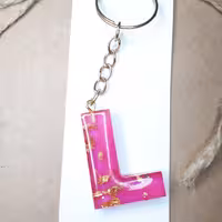 جاکلیدی رزینی طرح حرف انگلیسی ال L