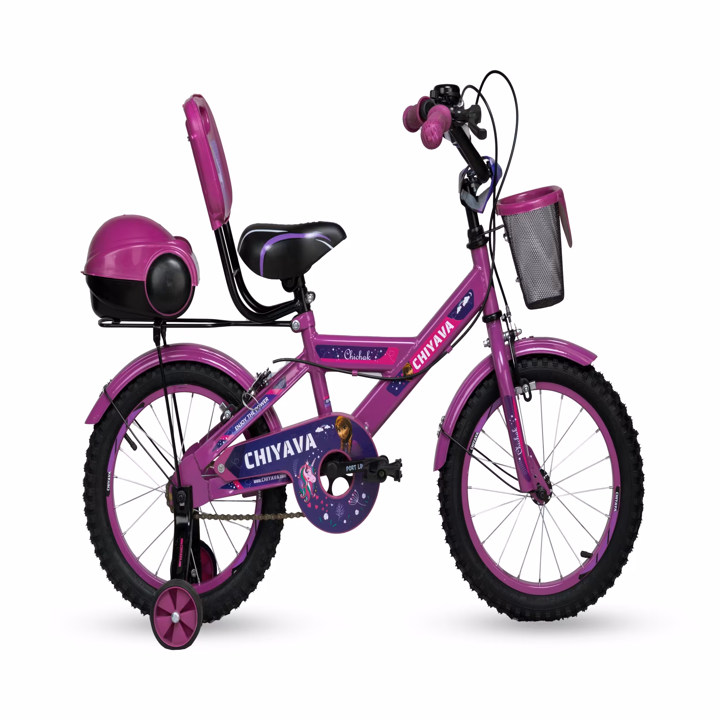 دوچرخه چیاوا مدل چیچک سایز 16 بنفش