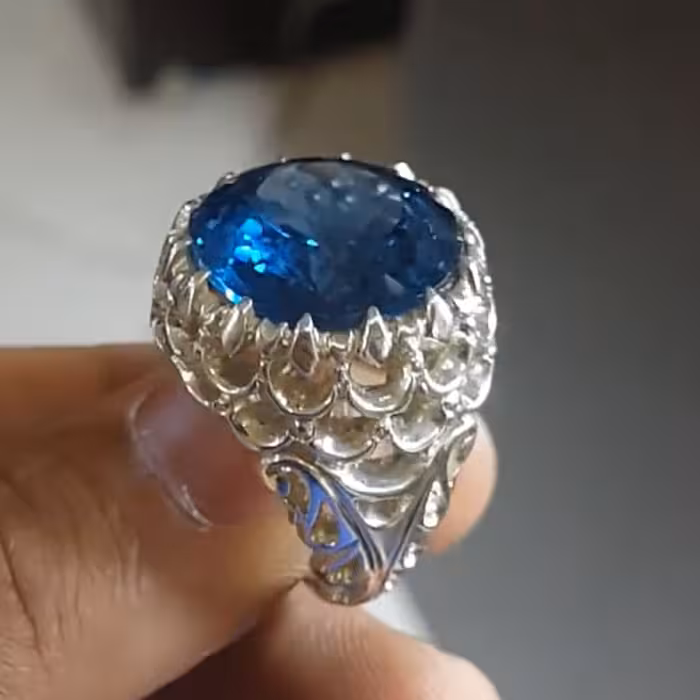 انگشتر توپاز آبی (21)