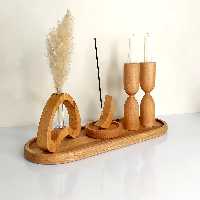 دکوری رومیزی چوبی چکاوک