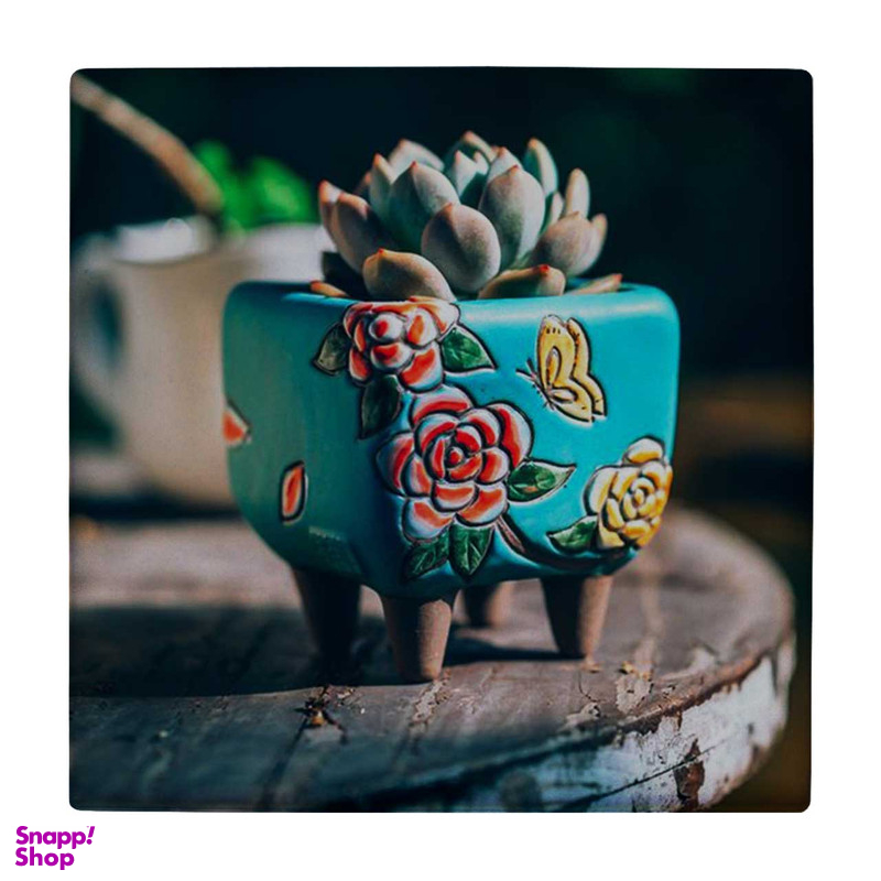 زیر لیوانی طرح گلدان کاکتوس کد 3238079_337