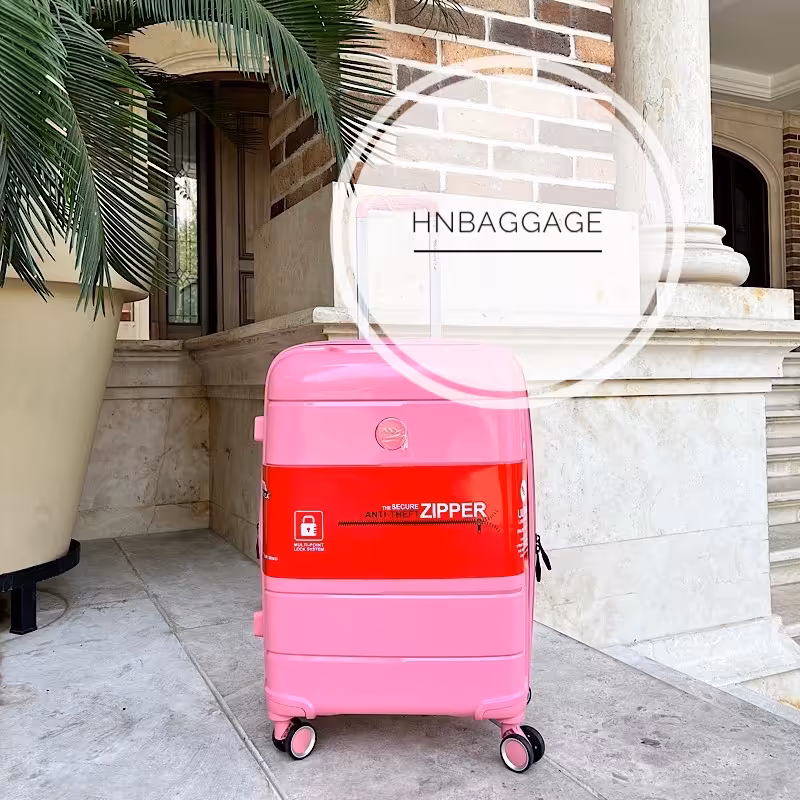 سایز متوسط 24 اینچ صورتی برند مونزا با زیپ افزایشی