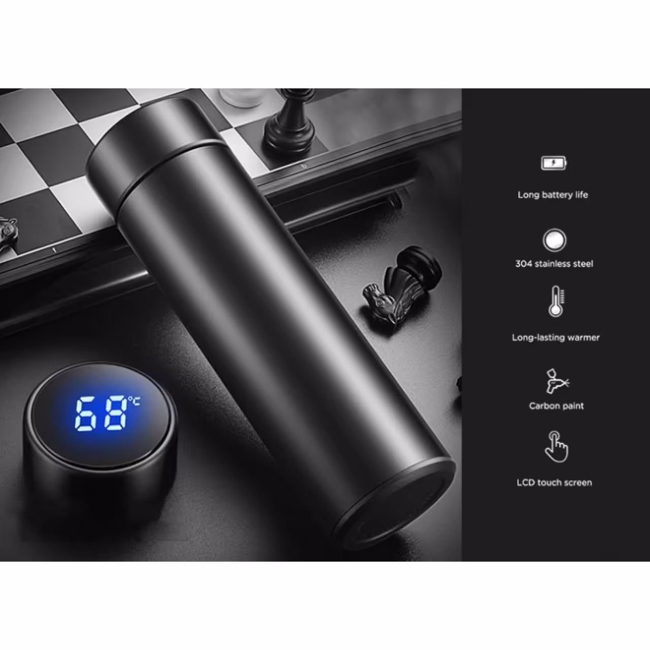 فلاسک دماسنج دار مدل vacuum cup