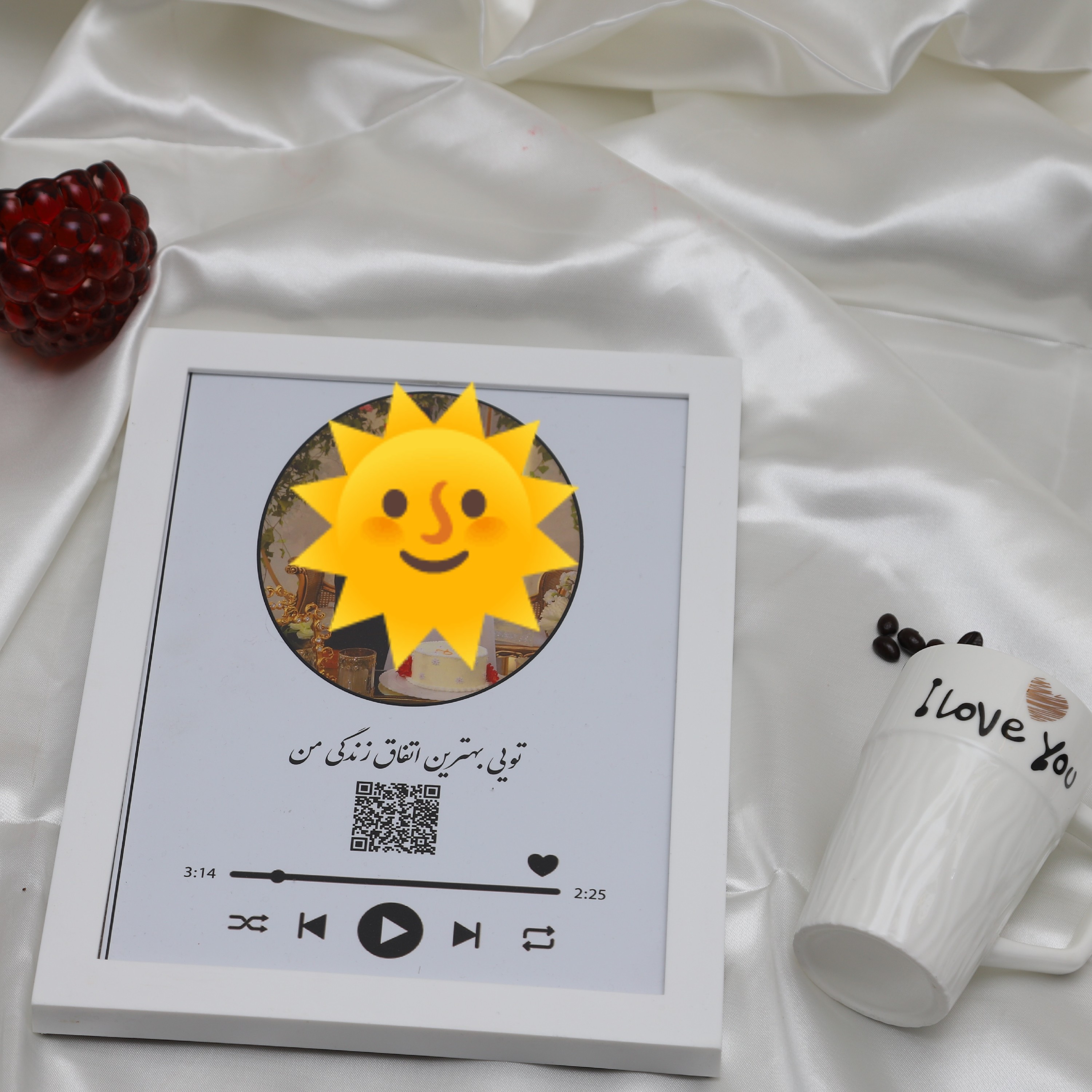 تابلو موزیکال عاشقانه سایز A4 