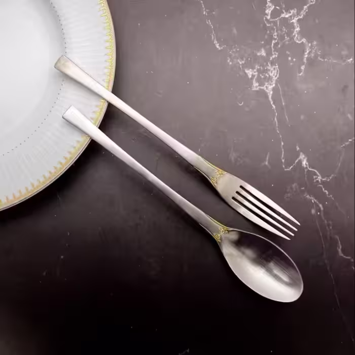 قاشق چنگال 6 نفره استیل