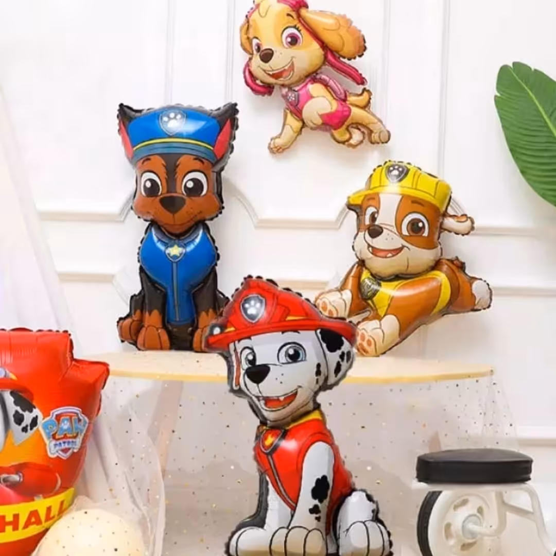 بادکنک فویلی سگ های نگهبان 4طرح با هم