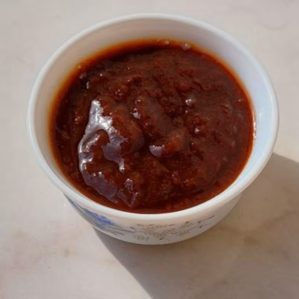 مربا ی آلوچه ( گوجه سبز ) خانگی مَلَس خوشمزه صبحانه و عصرانه ( نیم کیلویی )