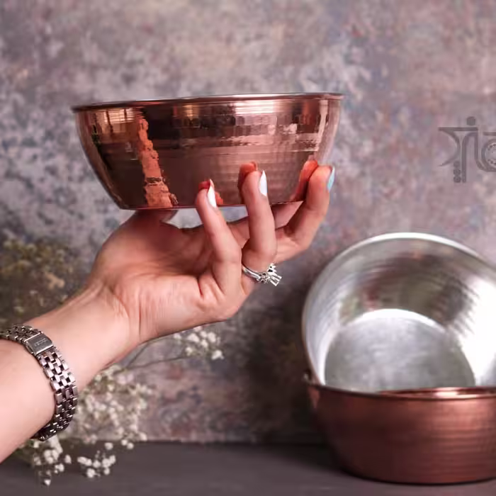 کاسه مسی آبگوشت خوری