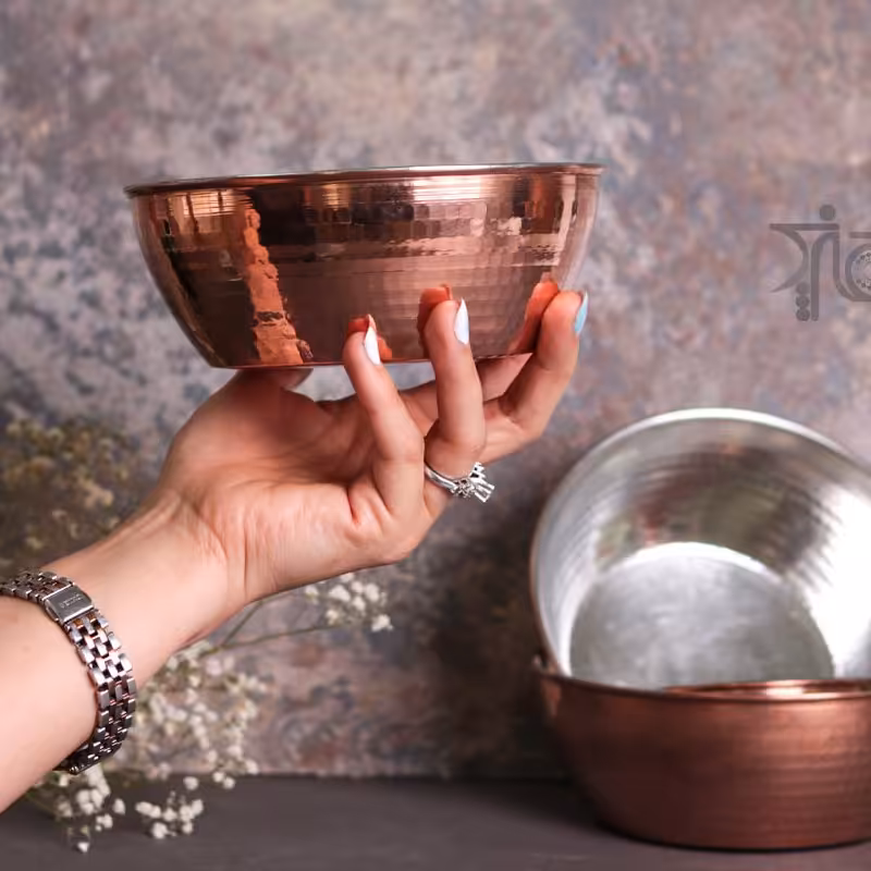 کاسه مسی آبگوشت خوری
