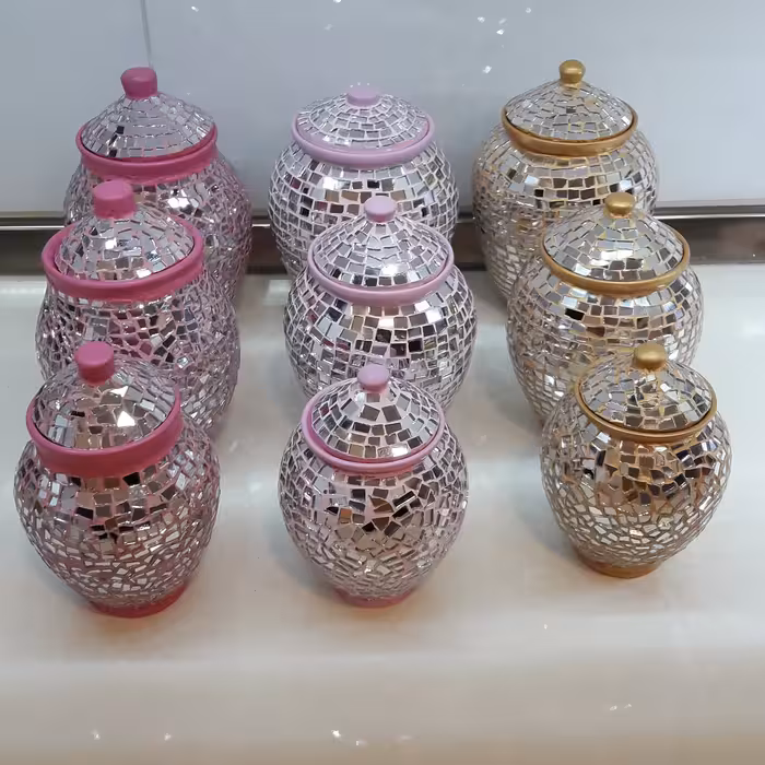 سرویس سه تایی پاسماوری آیینه کاری شده