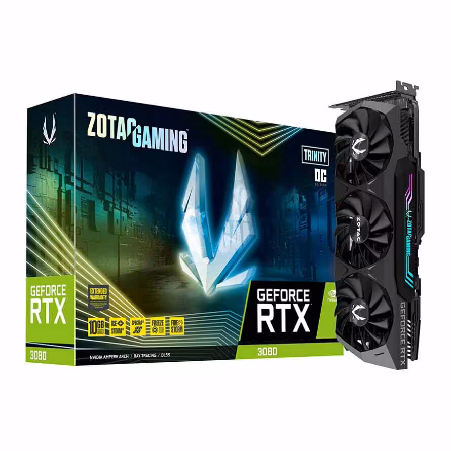 خرید کارت گرافیک زوتاک Graphics Zotac RTX 3080 Trinity OC 10GB با بهترین قیمت