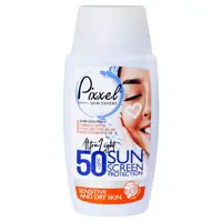 کرم ضد آفتاب SPF50 پیکسل مناسب پوست خشک و حساس حجم 50 میل