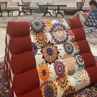 پشتی سه بعدی زرشکی