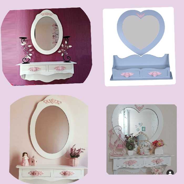 آینه کنسول بیضی