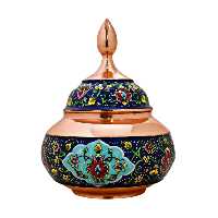 قندان مس و پرداز  کد 25