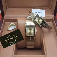 ست ساعت طرح سوستار امپاور رنگ طلایی ضداب رنگ ثابت