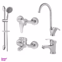 ست شیرآلات فاخته مدل ماهان پلاس K مجموعه 5 عددی