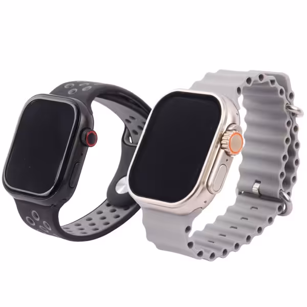 پک دو عددی ساعت هوشمند D30 49mm با کیفیت فوق العاده به همراه 7 عدد بند