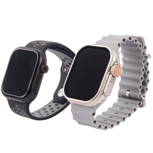 پک دو عددی ساعت هوشمند D30 49mm با کیفیت فوق العاده به همراه 7 عدد بند