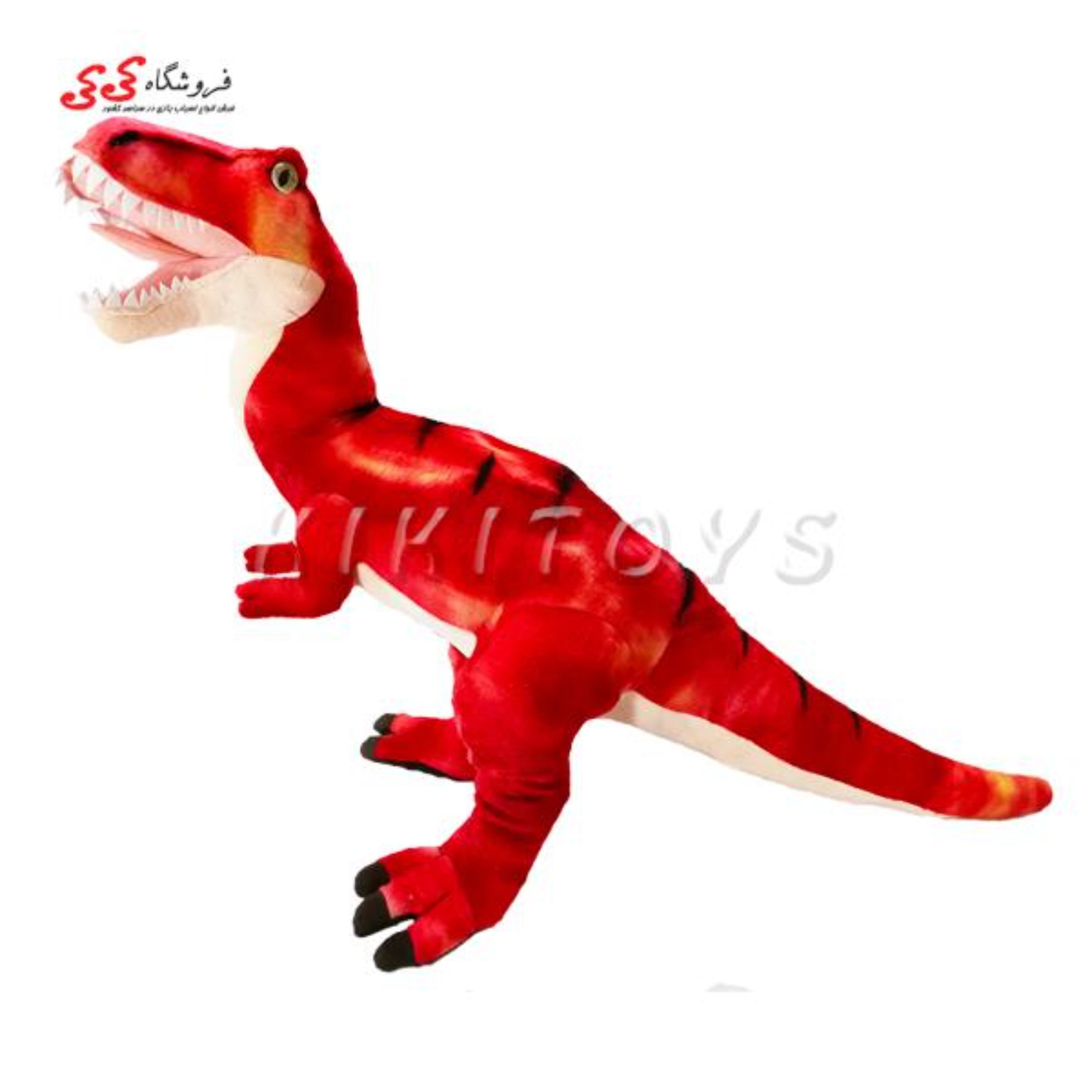 دایناسور تیرکس پولیشی قرمز متوسط اورجینال Tyrannosaurus Dinosaur 15208