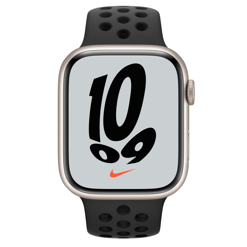 ساعت هوشمند اپل واچ سری 7 مدل 45mm Aluminum Case with Nike Sport Band